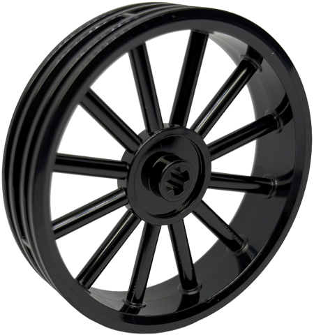 Wheel 56 x13 with Spokes in Black