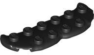 Plate Special 2 x 6 with Luigi Mustache Shape in Black