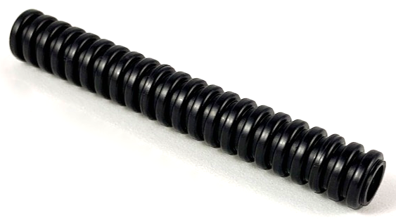 Hose, Ribbed 7mm D. 7L / 5.6cm in Black