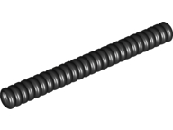Hose, Ribbed 7mm D. 9L / 7.2cm in Black