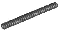 Hose, Ribbed 7mm D. 10L / 8.0cm in Black