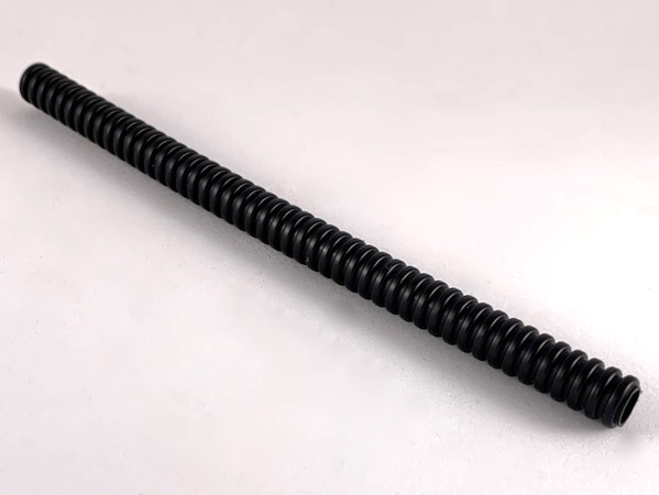 Hose, Ribbed 7mm D. 15L / 12.0cm in Black