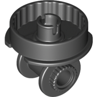 Technic Rotation Joint Disk with Pin and Double Rotation Joint Ball Half in Black