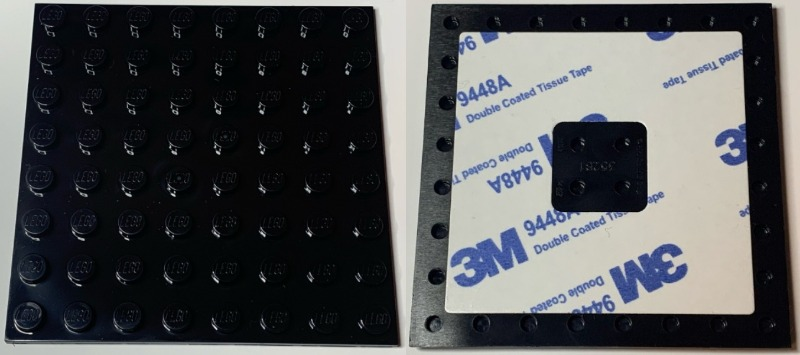 Baseplate Special 8 x 8 with Adhesive Backside in Black