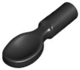Equipment Cutlery - Spoon, Flat Bottom in Black