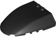 Windscreen 6 x 7 x 1 1/3 in Black
