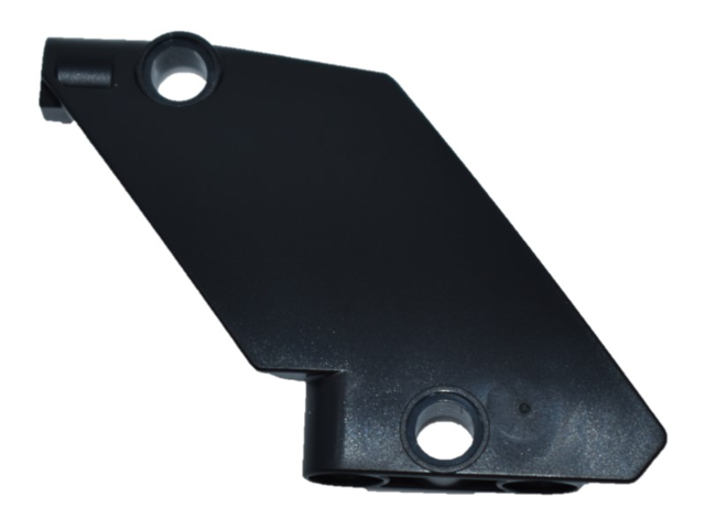 Technic Panel Curved 5 x 7 Parallelogram Left in Black