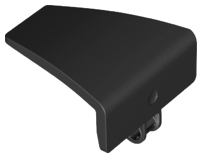 Technic Panel Curved and Bent Angled Left 5 x 4 x 3 #71 in Black