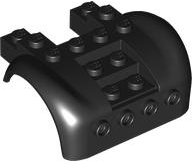 Vehicle Body, Wheel Arch / Mudguard 6 x 6 x 2 Curved Fenders [Plain] in Black