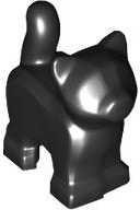 Animal, Cat, Kitten, Short Tail [PLAIN] in Black