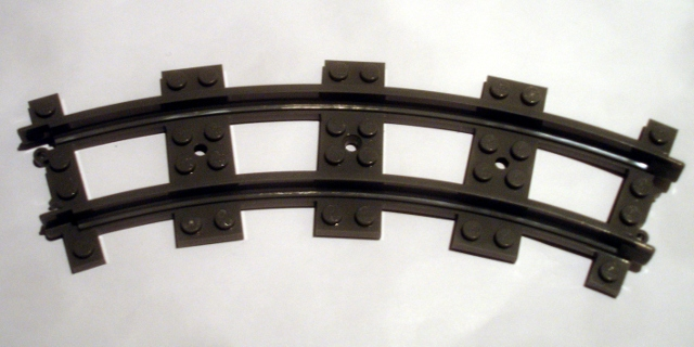 Vehicle Track, Train, Plastic, Narrow, Curve in Black