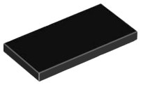 Tile 2 x 4 with Groove in Black