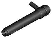 Cylinder 1 x 5 1/2 with Handle (Friction Cylinder) in Black