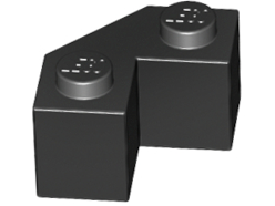 Brick Wedged 2 x 2 Facet in Black