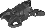 Large Figure Foot, Small with Axle Connector in Black