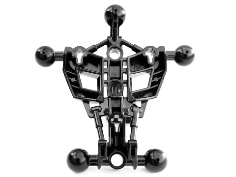 Large Figure Skeletal, Torso, Angular with Ball Joints in Black