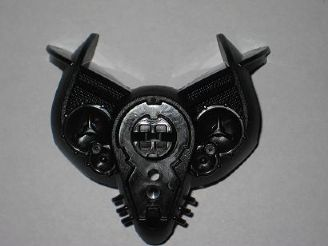 Large Figure Chest Cover, Armour with Double Spiked Shoulders in Black