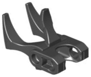 Large Figure Weapon, Claw with Ball Joint Socket in Black