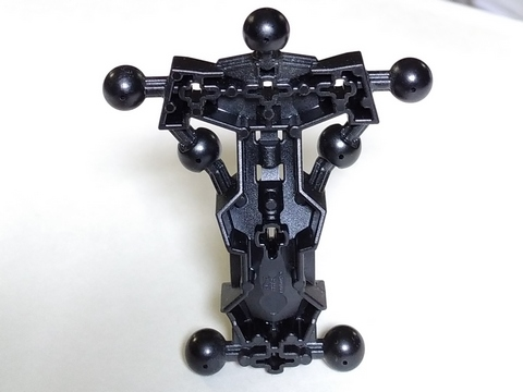 Large Figure Skeletal, Torso, Angular with 7 Ball Joints in Black