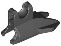 Large Figure Foot, Clawed with Ball Joint Socket in Black