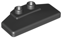 Duplo Rear Spoiler 2 x 4 x 1 / 2 [Plain] in Black