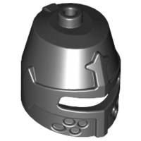 Helmet Castle Closed with Eye Slit in Black