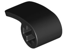 Technic Panel Fairing 2 x 1 x 1 in Black