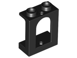 Window 1 x 2 x 2 Castle in Black
