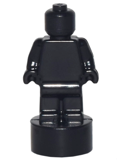 Minifig Trophy Statuette in Black