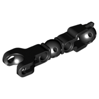 Large Figure Skeletal, Limb with Ball Joint, and Ball Socket and Two Holes in Black