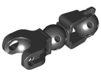 Large Figure Skeletal, Limb with 2 Ball Joints, and Ball Socket in Black