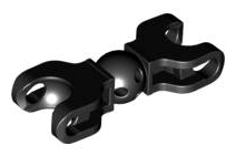 Large Figure Skeletal, Limb with Ball Sockets in Black