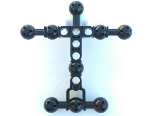 Large Figure Skeletal, Torso with 9 Ball Joints, and 6 Holes, Medium in Black