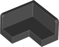 Panel 2 x 2 x 1 Corner in Black