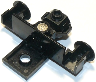 Train Buffer with Sealed Magnets [Type 2 with Flat Bottom] in Black