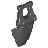 Large Figure Shield, with Handle for Clip in Black