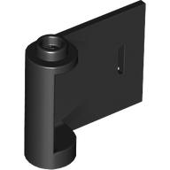 Door 1 x 3 x 2 Right - Open Between Top and Bottom Hinge in Black
