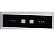 Vehicle Base, Train 6 x 24 with Two 2 x 2 Openings and 3 Round Holes Each End in Black
