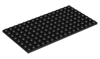 Plate 8 x 16 in Black