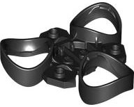 Plate Special, 3 Sphere Holders in Black