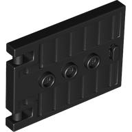 Door 1 x 5 x 3 with 3 Studs and Handle in Black