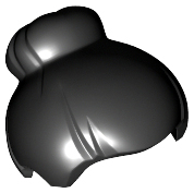 Hair Top Knot Bun [Plain] in Black