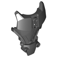 Large Figure Torso Cover, Armor [Plain] in Black