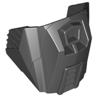 Large Figure Limb Cover, Armor, Knee / Shoulder in Black