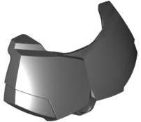 Large Figure Chest Cover, Armour Small in Black