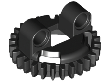 Technic Turntable Small Base, 28 Tooth in Black