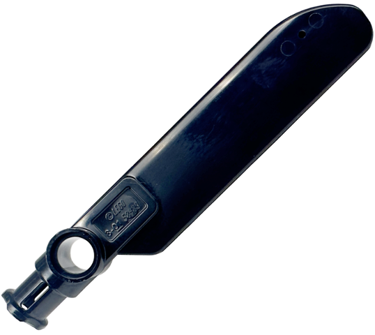 Technic Rotor Blade Small with Hole and Axle Connector End in Black