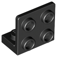 Bracket 1 x 2 - 2 x 2 Inverted in Black