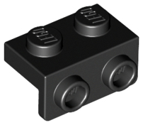 Bracket 1 x 2 - 1 x 2 in Black