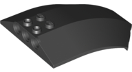 Windscreen 8 x 6 x 2 Curved in Black
